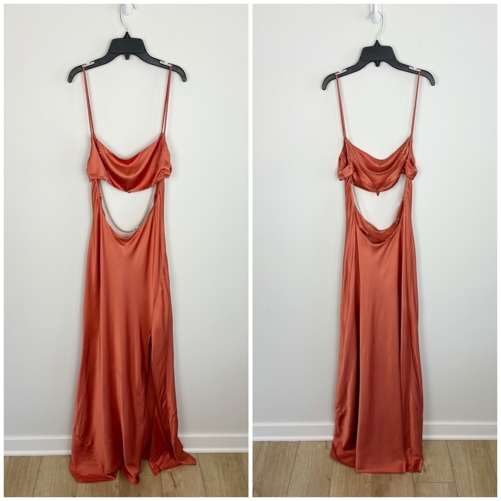 FLAW LPA Adellum Maxi Dress in Copper Size L - Picture 2 of 14